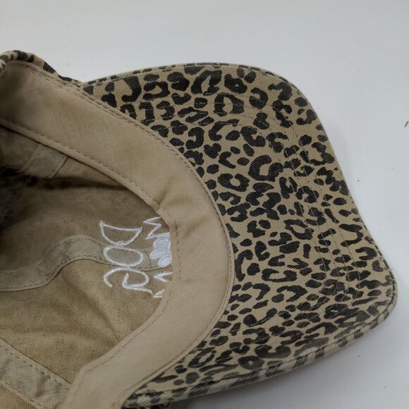 David and Young Womens Dog Mom Slideback Hat Leopard Print OSFM Embroidered - Picture 10 of 11